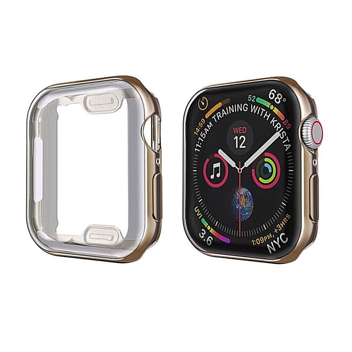 Silikon Case für Apple Watch Series 1-9 Cover 38-49mm 360 Grad Schutz Hülle TPU