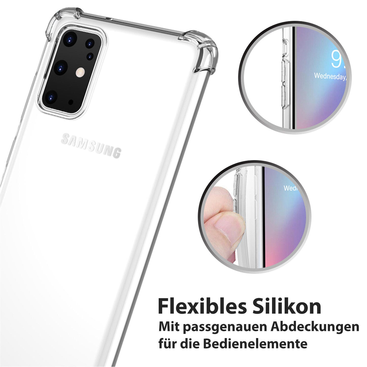 Schutz Hülle für Samsung Galaxy S24 S23 S22 S21 S20 FE Plus Ultra Bumper Cover