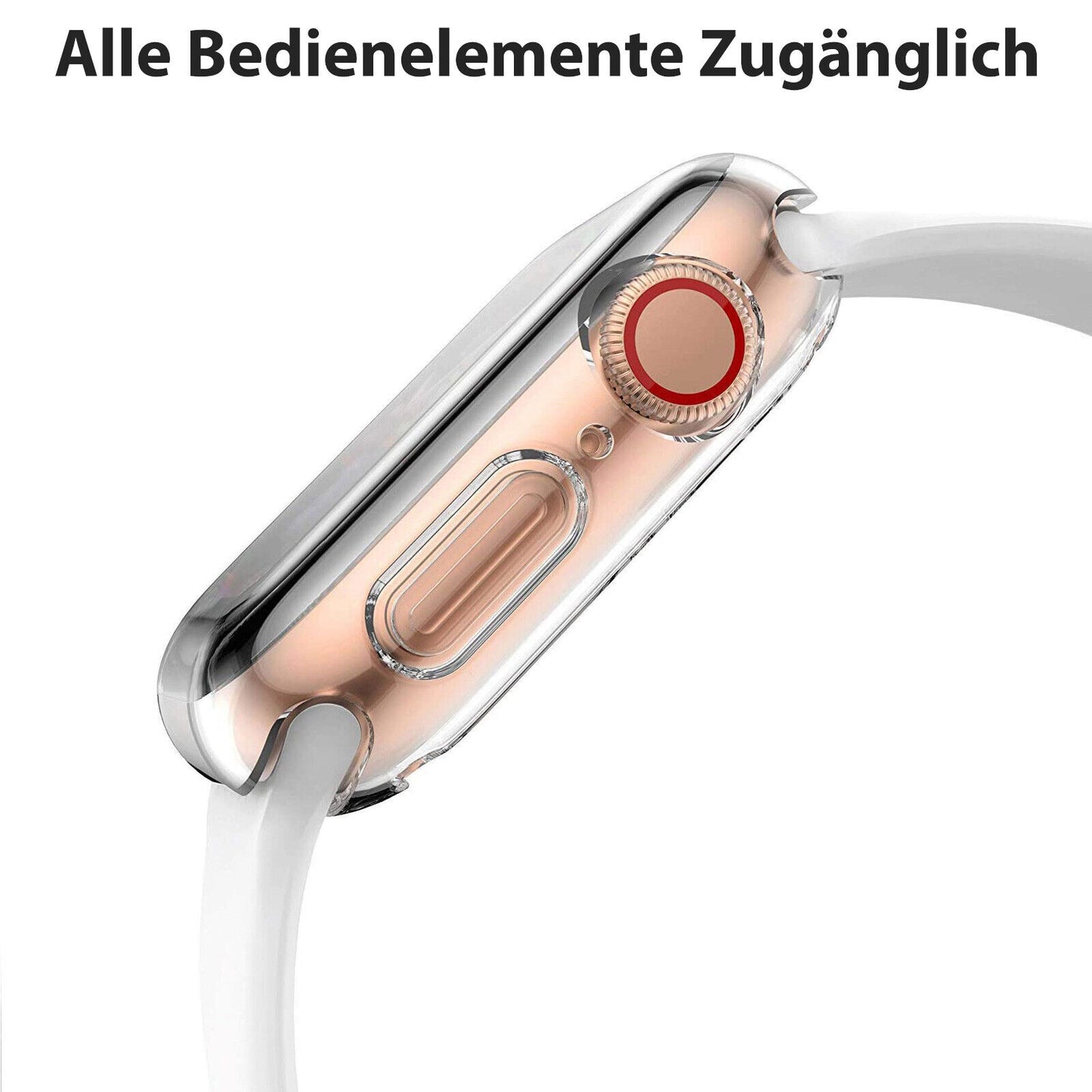 Hülle für Apple Watch Series 8 7 6 5 4 SE 49 45 44 42 40mm Silikon Schutz Bumper