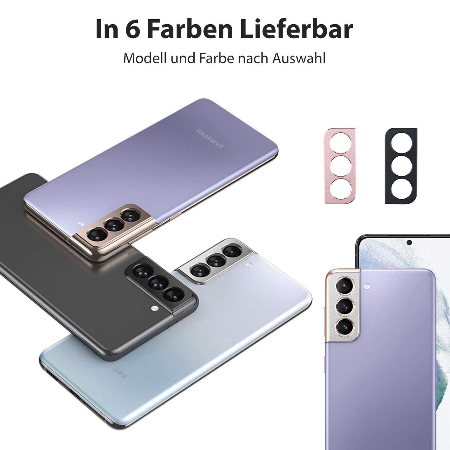 Kamera Schutz für Samsung Galaxy S21 S20 Plus Note 20 Ultra Cover Metall SLIM