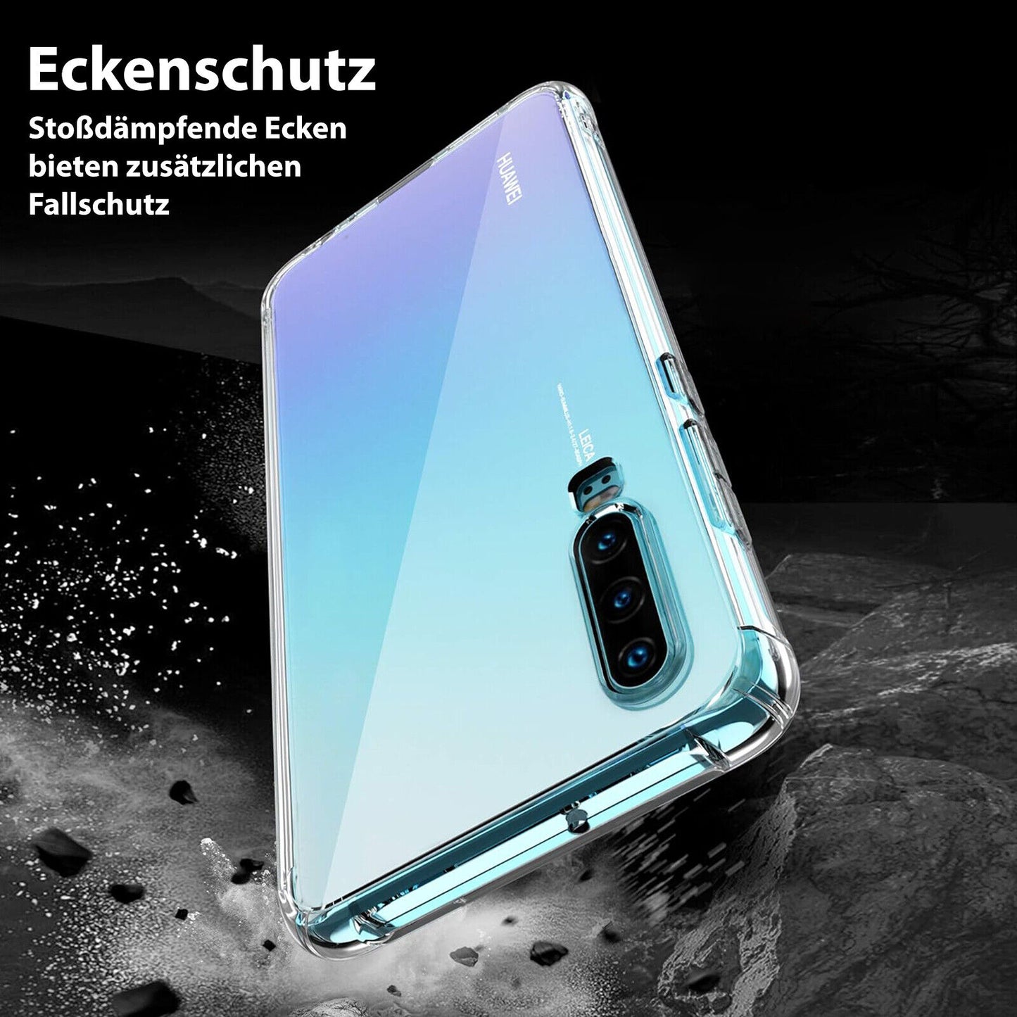Schutzhülle Huawei P20 P30 P40 Pro Lite Mate 20 Silikon Hülle Case Cover Bumper