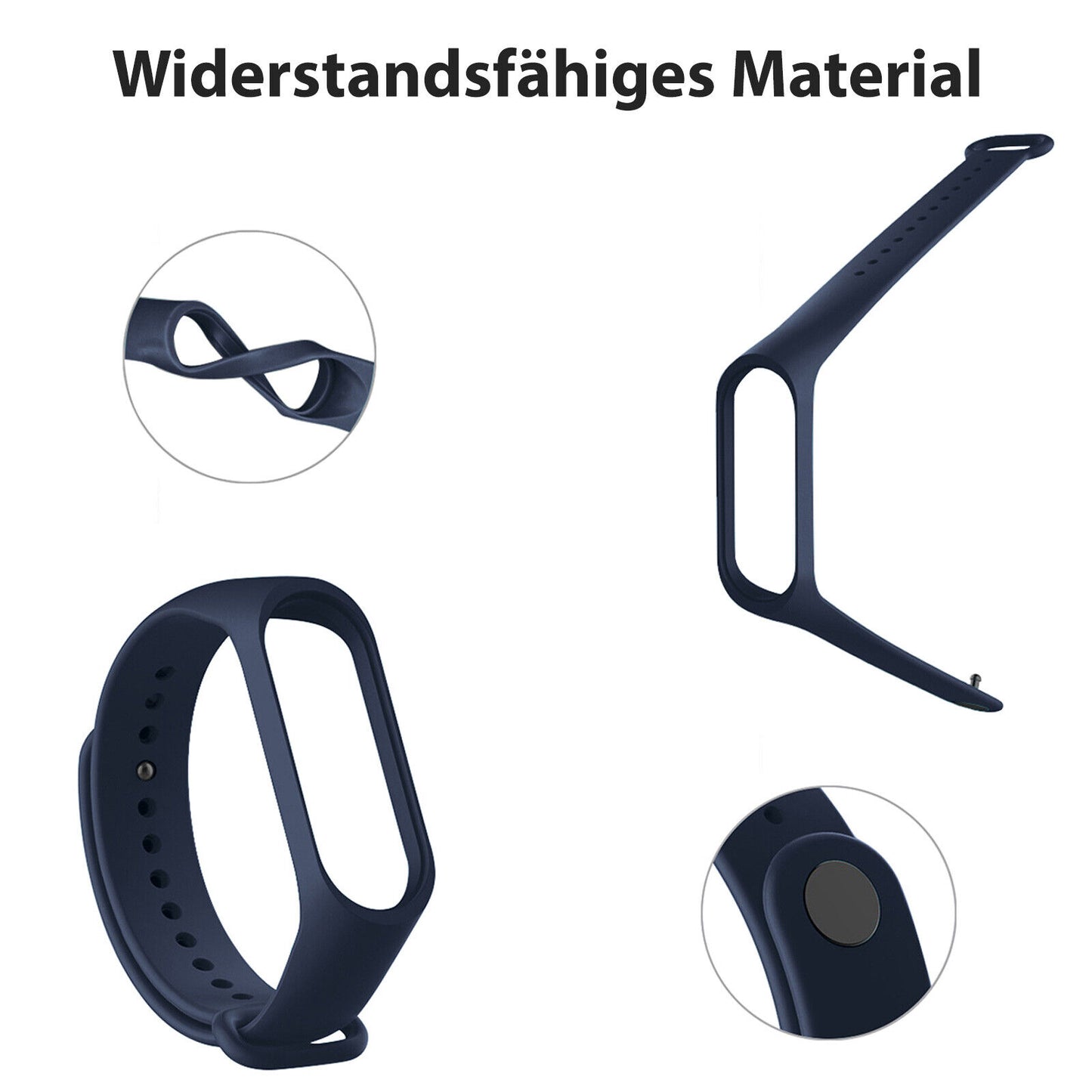 Armband für Xiaomi Mi Band 3 / 4 Fitness Tracker Smartwatch Ersatz Sport Silikon