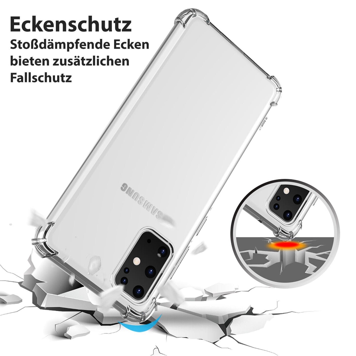 Schutz Hülle für Samsung Galaxy S24 S23 S22 S21 S20 FE Plus Ultra Bumper Cover
