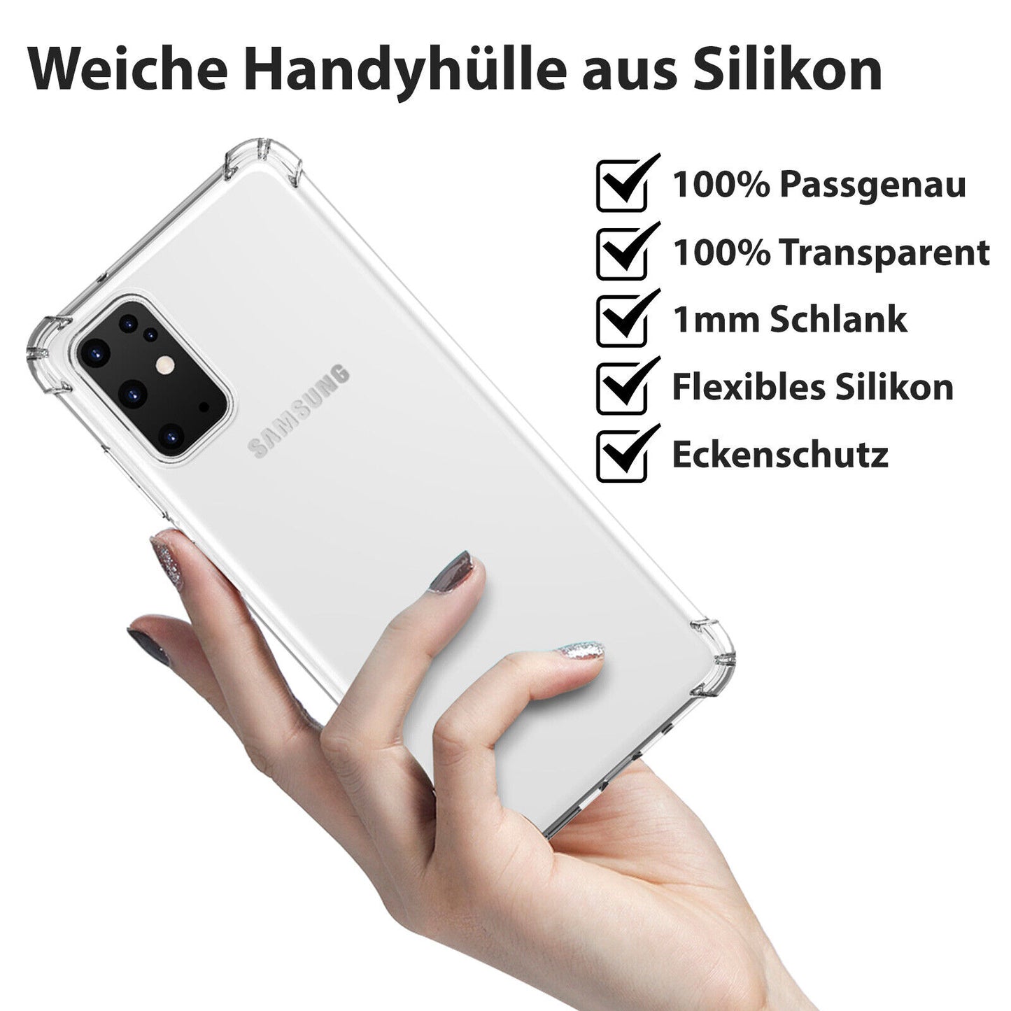 Schutz Hülle für Samsung Galaxy S24 S23 S22 S21 S20 FE Plus Ultra Bumper Cover