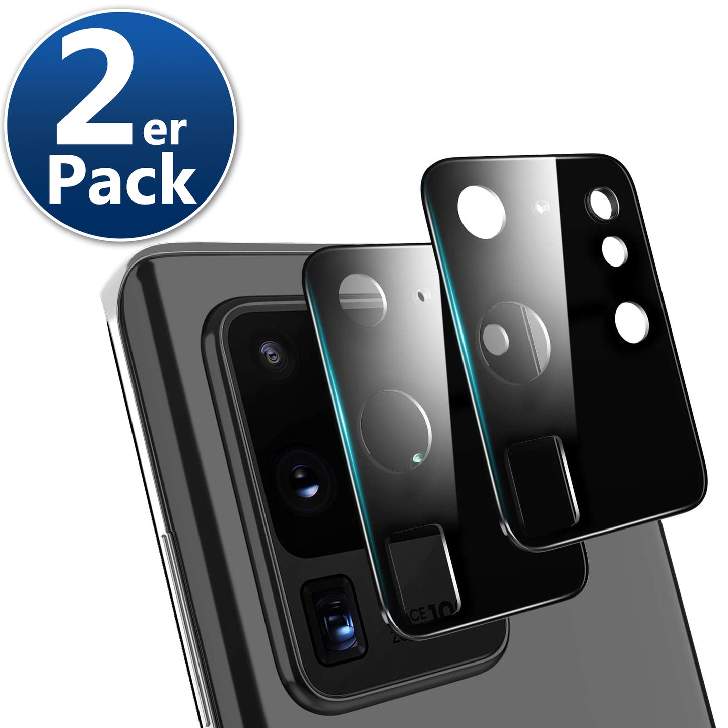 2x Kameraschutz Glas für Samsung Galaxy S24 S23 S22 S21 S20 Fe Plus Ultra Panzer