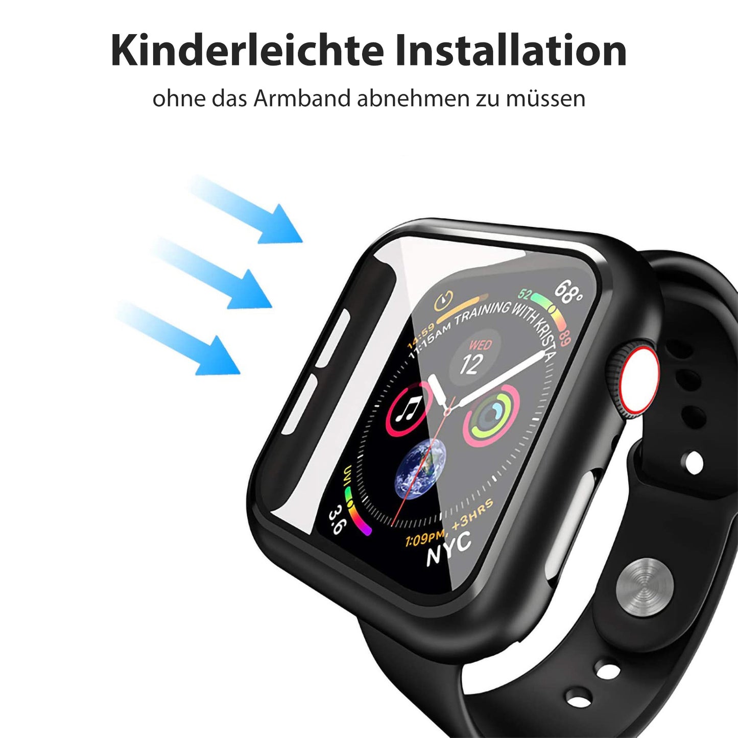 Hülle für Apple Watch Series 1-9 | 44 45 49 mm Schutz Case 360-Grad Cover