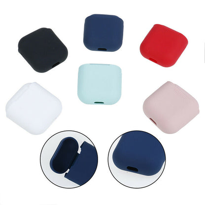 AirPods 1 2 Hülle Silikon Case - Schutzhülle für Apple Airpod Kopfhörer 1 2 Gen
