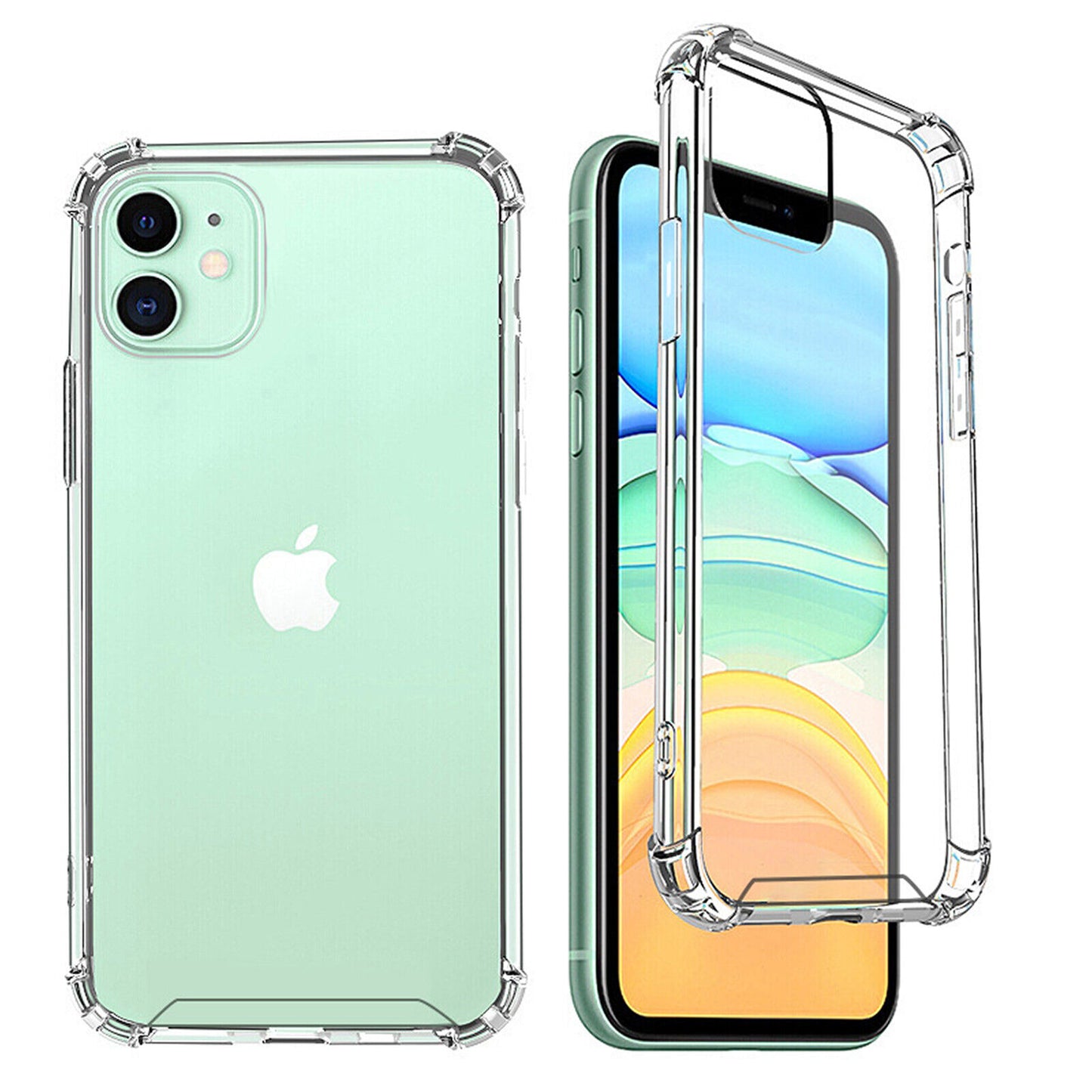 Handy Hülle iPhone 16 15 14 13 12 11 XS XR 8 Pro Max Mini Silikon Schutz Bumper