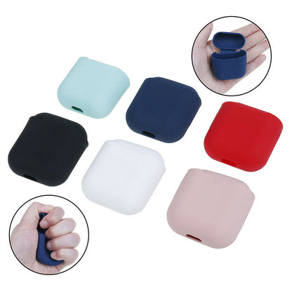 AirPods 1 2 Hülle Silikon Case - Schutzhülle für Apple Airpod Kopfhörer 1 2 Gen