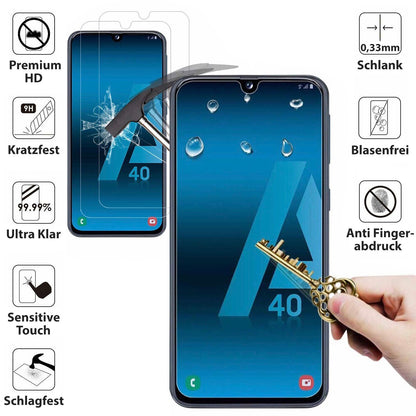 3x Panzerfolie Samsung Galaxy S23 S22 S21 A52 A12 A54 5G A51 Glas Schutz Folie