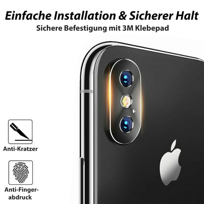 iPhone 7 8 X XS XR Plus Max SE Kamera Schutz Blende, Metall Panzer Camera Linse
