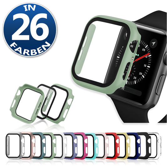 Hülle für Apple Watch Series 1-9 | 38 mm Schutz Case 360-Grad Cover